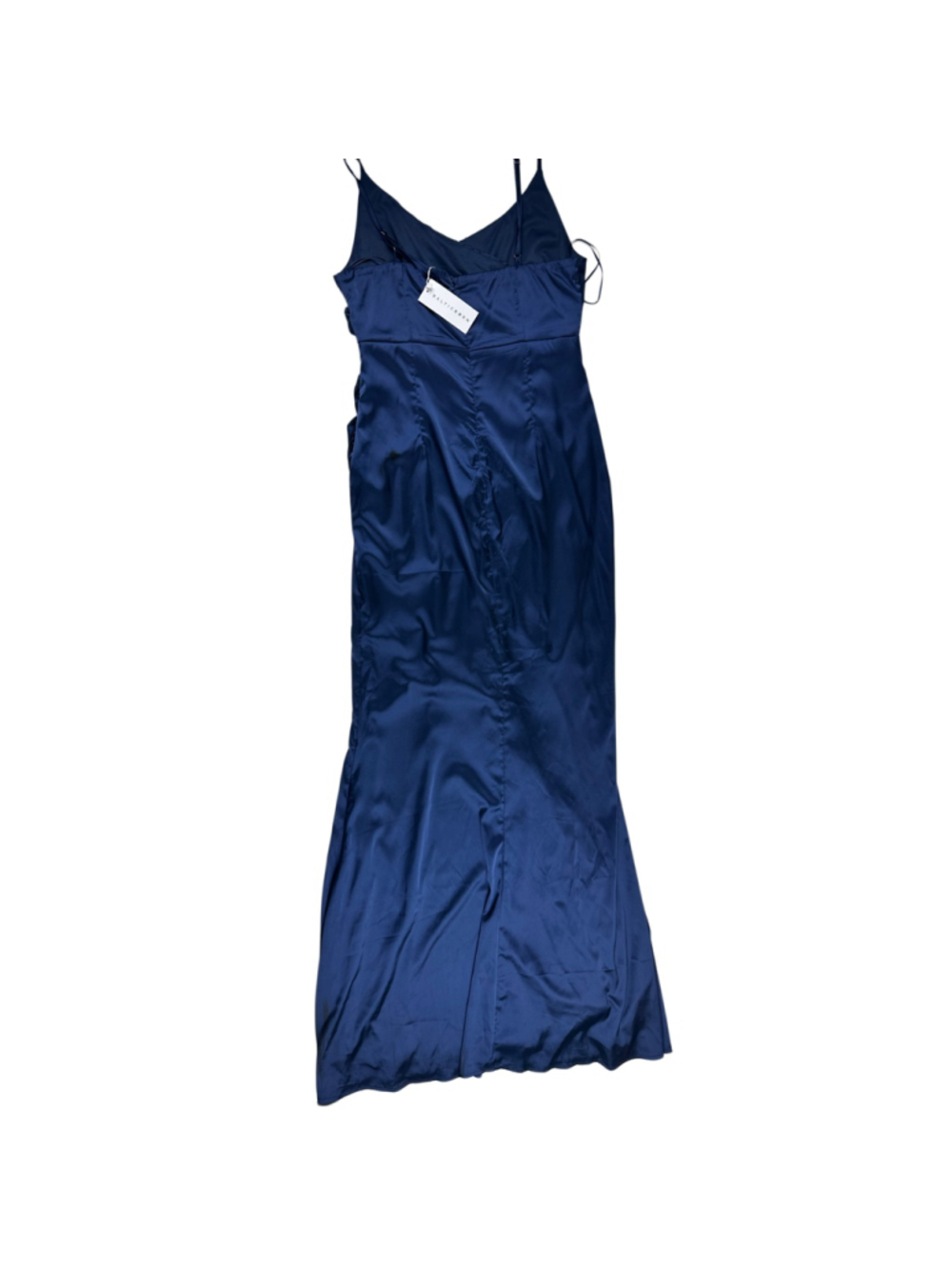 Baltic Born Monet Satin Gown Navy Blue Maxi Dress Size L NWT Formal Bridesmaid - Picture 3 of 8